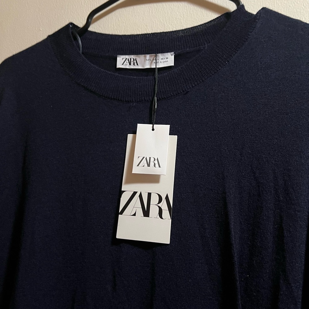 Zara Dark Blue Buttoned Dress - Picture 5 of 5